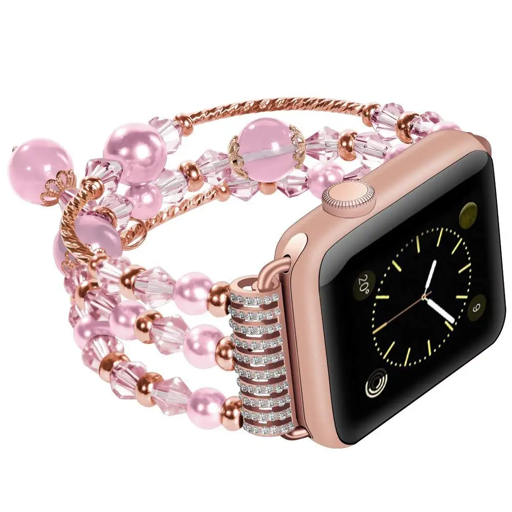Для apple watch band series 3 2 1 42 мм 38 iwatch женский модный стиль роскошный Агат дизайн со