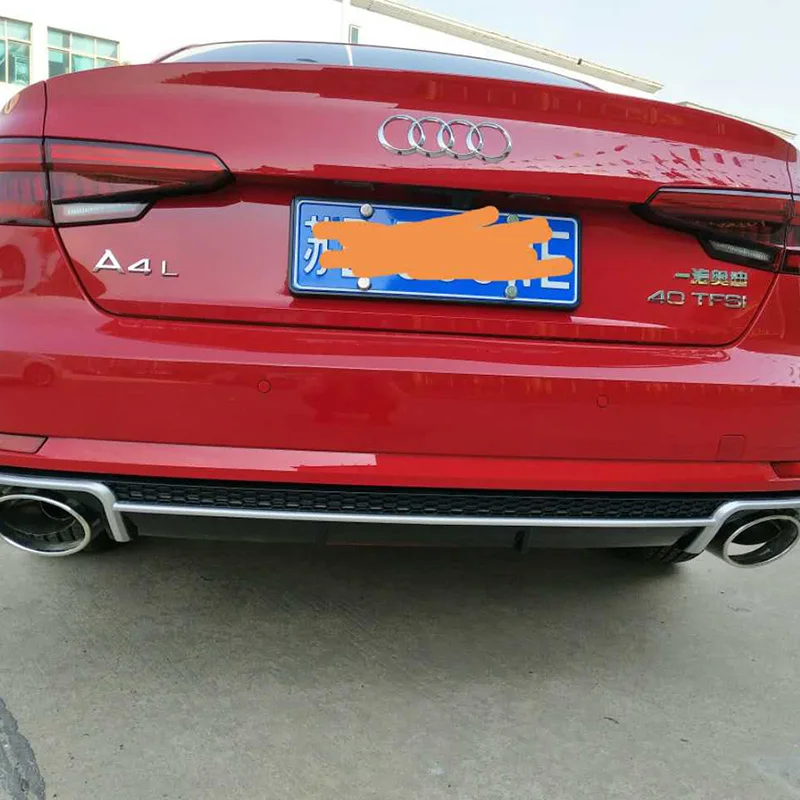 А4 аксессуары для стайлинга автомобиля RS4 стиль задний бампер диффузор спойлер