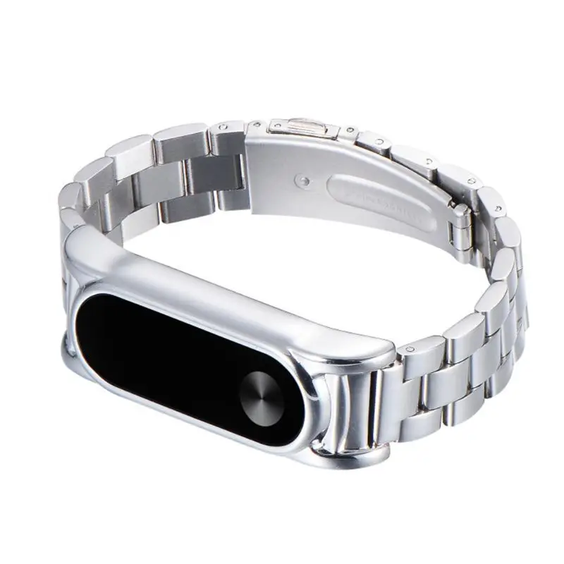 Роскошный Металлический Ультратонкий браслет из нержавеющей стали для Xiaomi Mi Band 2