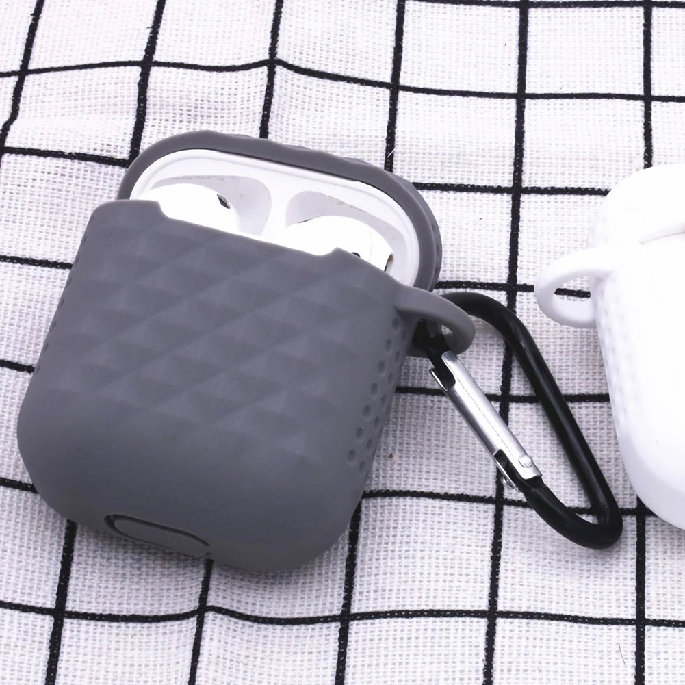 Universal Earphone Case For AirPods Shockproof Soft Silicone Anti-slip Protector Cover for Apple 1/2 | Электроника