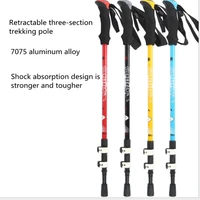 folding trekking poles for hiking ultra light climbing camping nordic walking sticks for the elderly