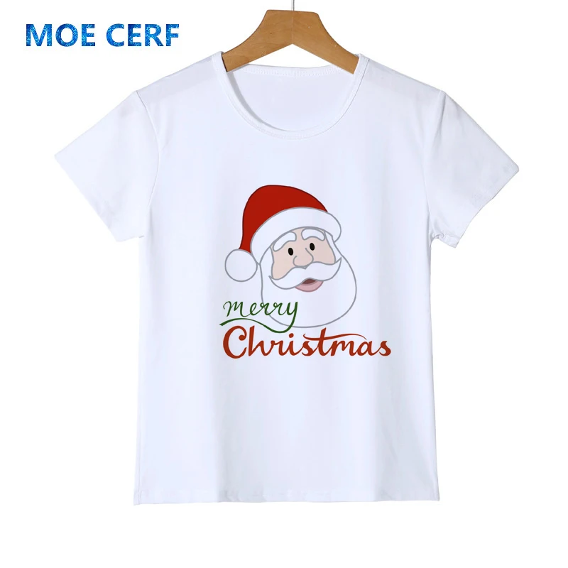 Детская футболка с рисунком Санта Клауса детские топы футболки одежда для