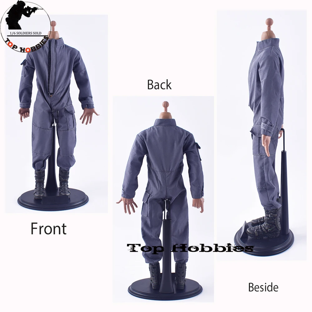 1/6 Sca Male Head Sculpture Carving Royce Battle Grey Coverall Jumpsuit COOMODEL Muscle Body Falcon Combat Boots 12“Figure | Игрушки и
