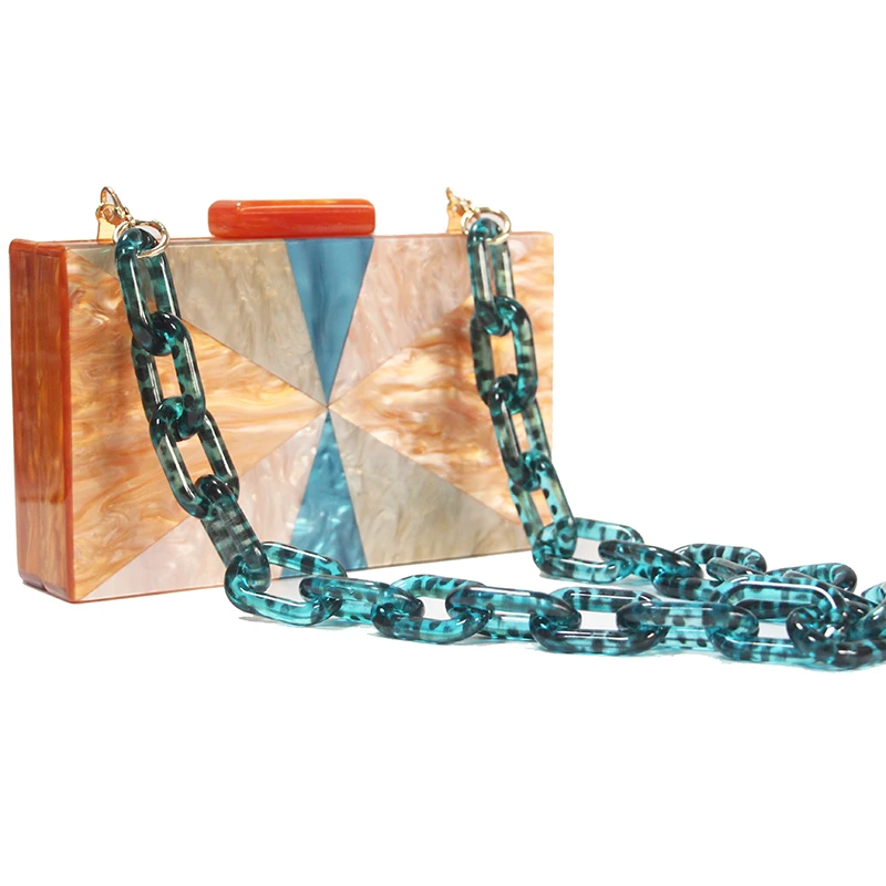 Цветная Акриловая мини сумка на плечо с жемчугом женские клатчи маленькие сумки