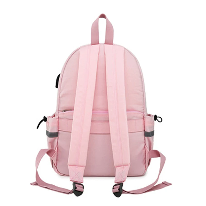 Рюкзак-Антивор для девочек WINNER 2018 с USB-зарядкой и подвеской в виде мультяшных