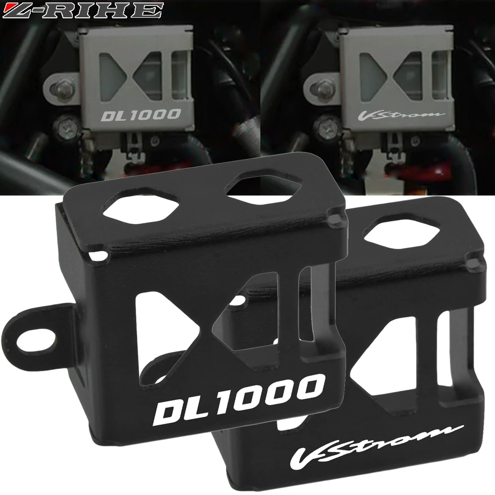 

for V-strom1000 Rear Brake Fluid Pump Tank Reservoir Guard Cap Protect Oil Cover For SUZUKI V-Strom 1000 DL1000 2015 - 2019 2016