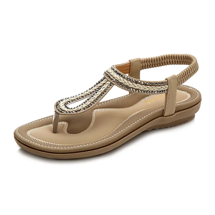 

Woman Sandals Shoes Retro Female Flats Flip Flops Women Bohemia Style Slides Sandals Shoes Female Beach Slides Footwear