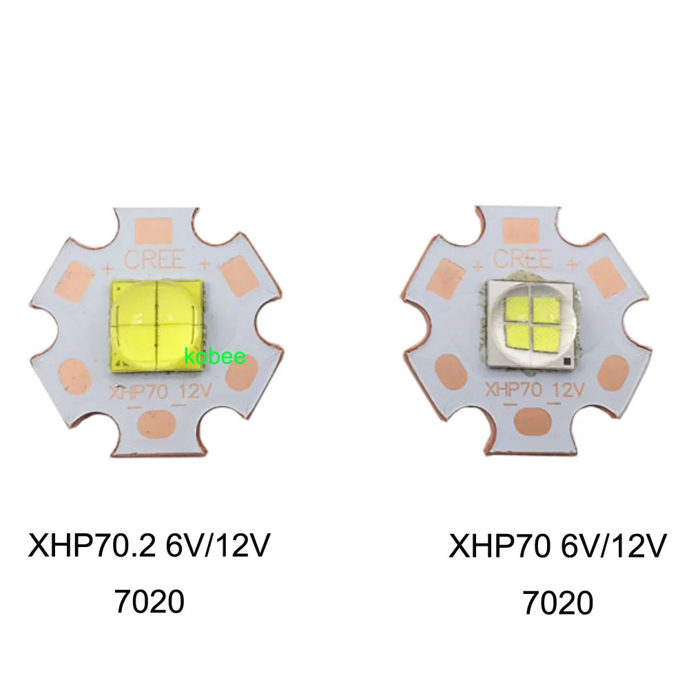 Светодиоды Epi s 7070 20 Вт 12 в 6 сменный светодиодный эмиттер Cree MKR XHP70 XHP50 холодный