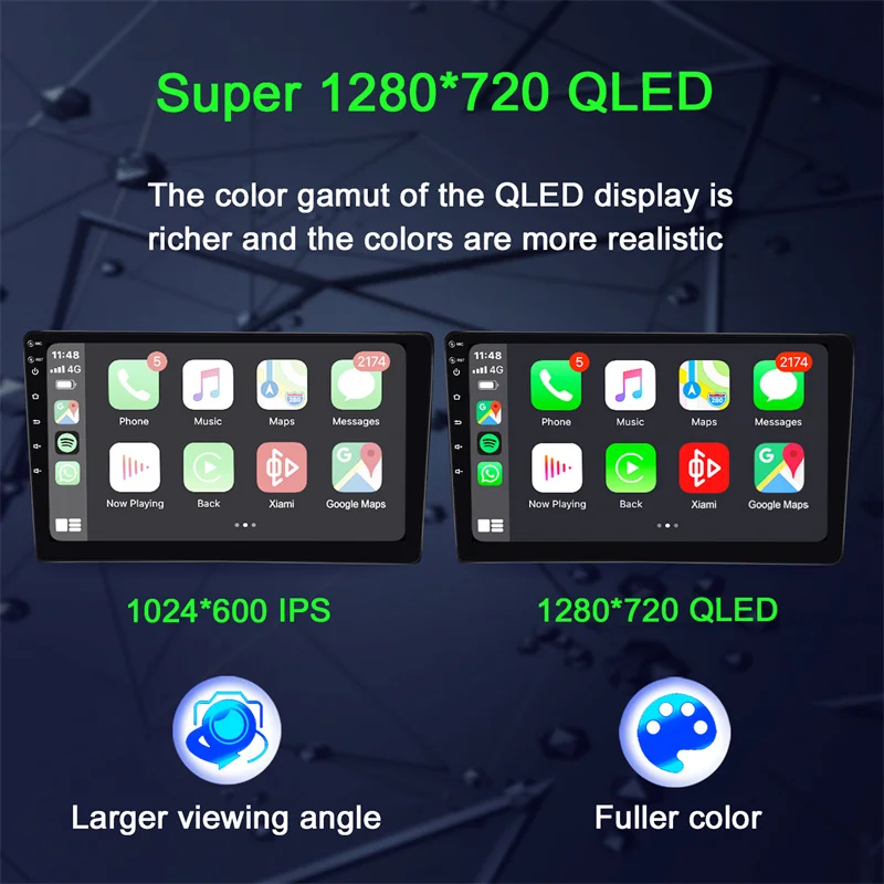 IYING автомобильный планшет Carplay Android Радио Мультимедийный Bluetooth авторадио радио FM