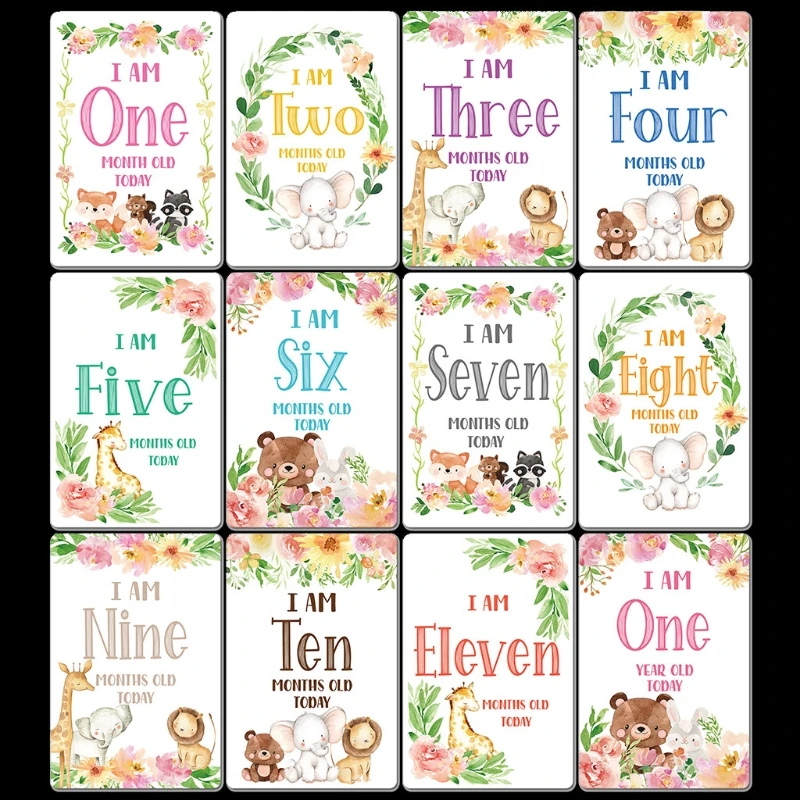 

Baby Moment Cards & Keepsake Box Unisex Landmark Memory Milestone Photo Cards & Pregnancy & Key Age Markers Baby Shower Gift