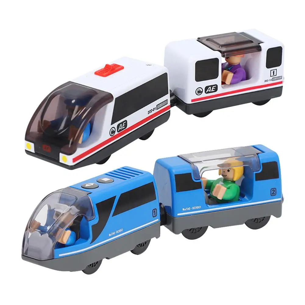 Железнодорожный локомотив электрический маленький поезд с магнитным приводом