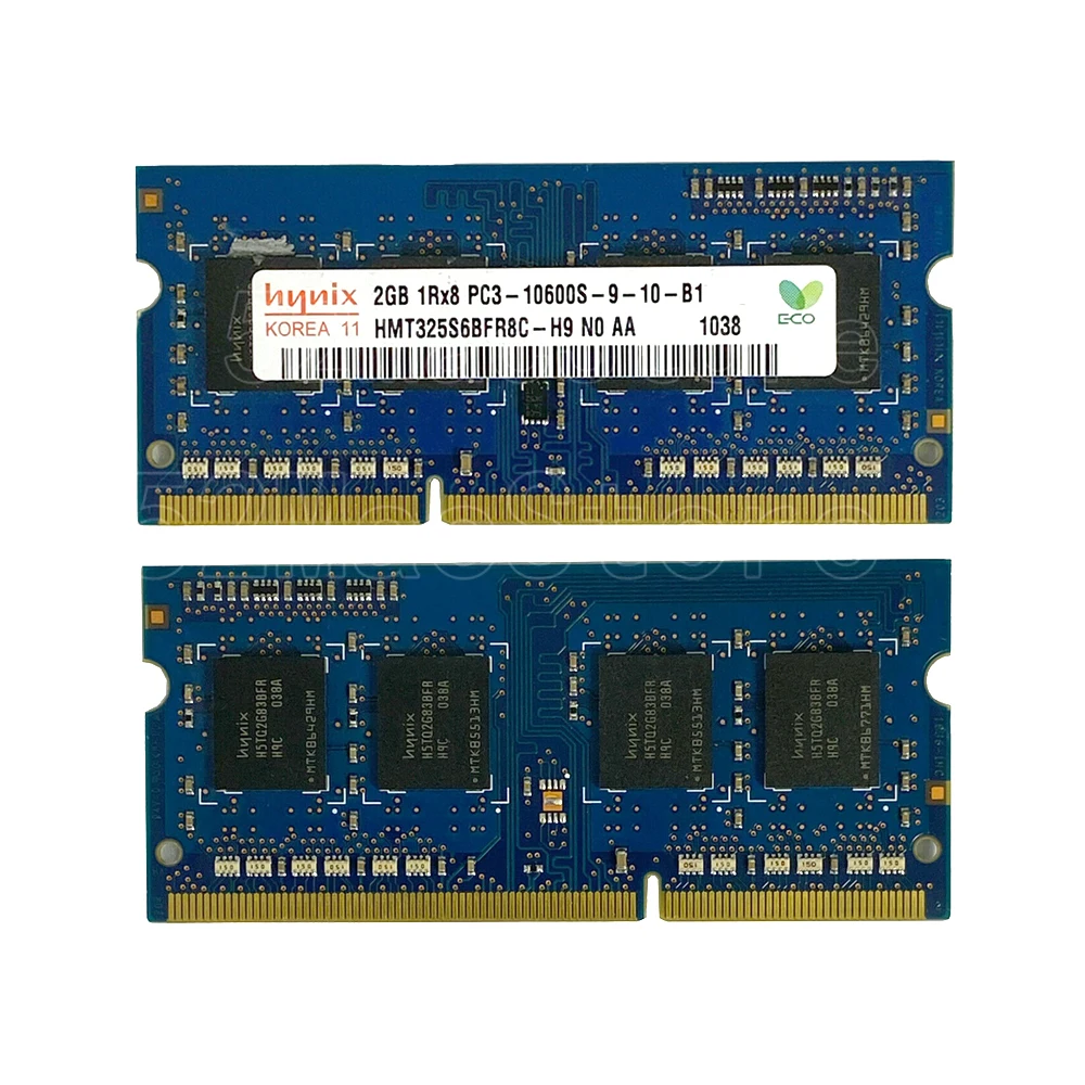 Память 2 Гб ddr3 sdram (синхронное динамическое ОЗУ) pc3-10600 1333 МГц hmt325s6bfr8c-h9 A1286 A1278 A1297