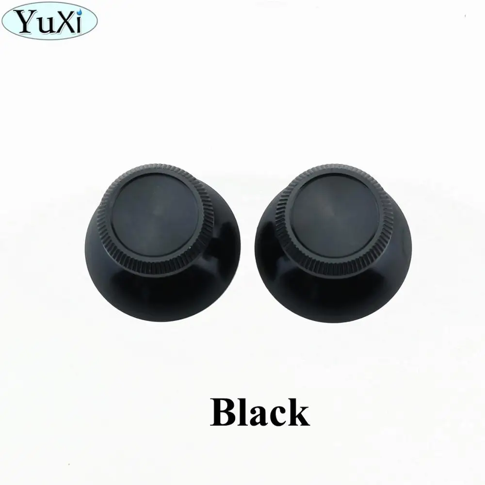 Black YuXi Алюминиевый металлический аналоговый джойстик для пальца рукоятка колпачок геймпад запасная часть для Playstation 4 для PS4 Slim Pro для xbox one контроллер - Цвет: Black