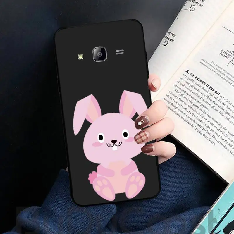 

Cute cartoon Rabbit pink heart Phone Case For Samsung galaxy S 7 8 9 10 20 edge A 6 10 20 30 50 51 52 70 note plus