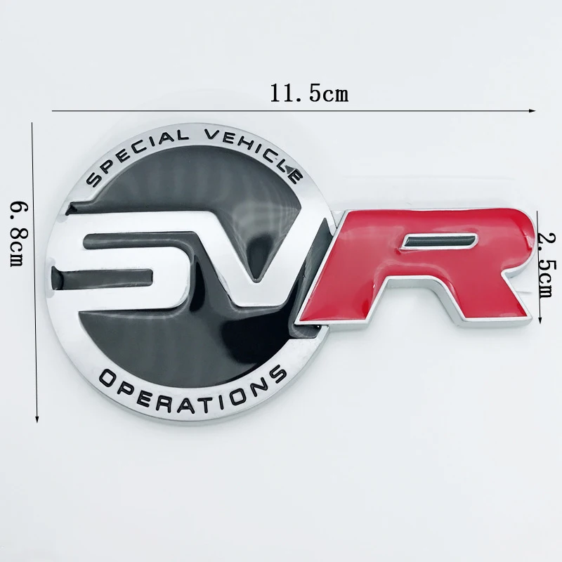 СВР Красный R стайлинга автомобилей решетка эмблема на багажник Стикеры Эмблема