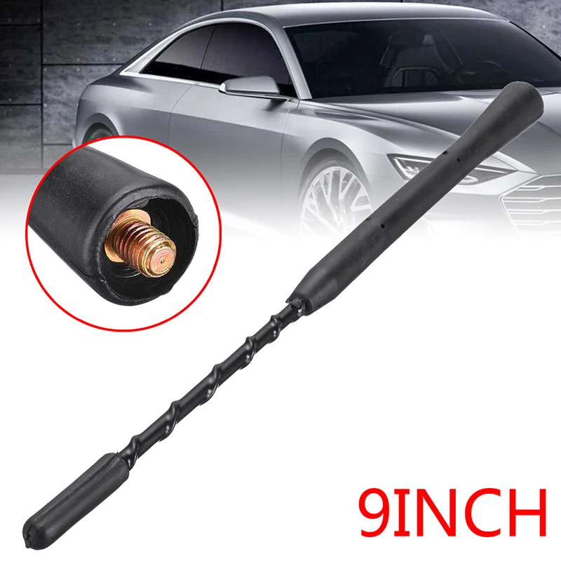 

9-дюймовая универсальная Антенна AM/FM для радиосигнала, антенна мачта, кнут, короткая кнутая антенна для Toyota, Chevrolet, Nissan