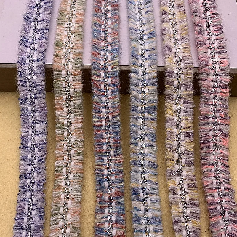 

2CM 10Yards Fashion tweed webbing ribbon with Frayed sides for gaments,hats,pins. sewing accessories Ribbon for garments