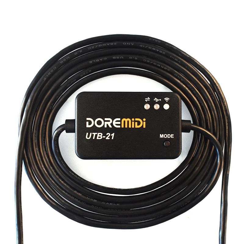 Редактор музыки DOREMiDi USB MIDI на беспроводной Bluetooth MIDI-адаптер кабель с индикатором и