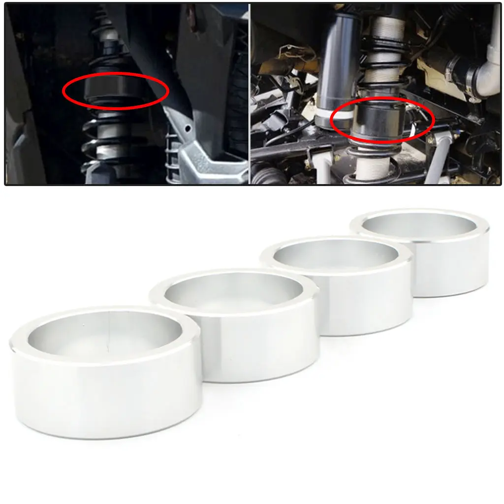 

4X Aluminum Lift Spacer Kit 2.5'' for CAN AM Outlander 650 800 Models ATVs Silver