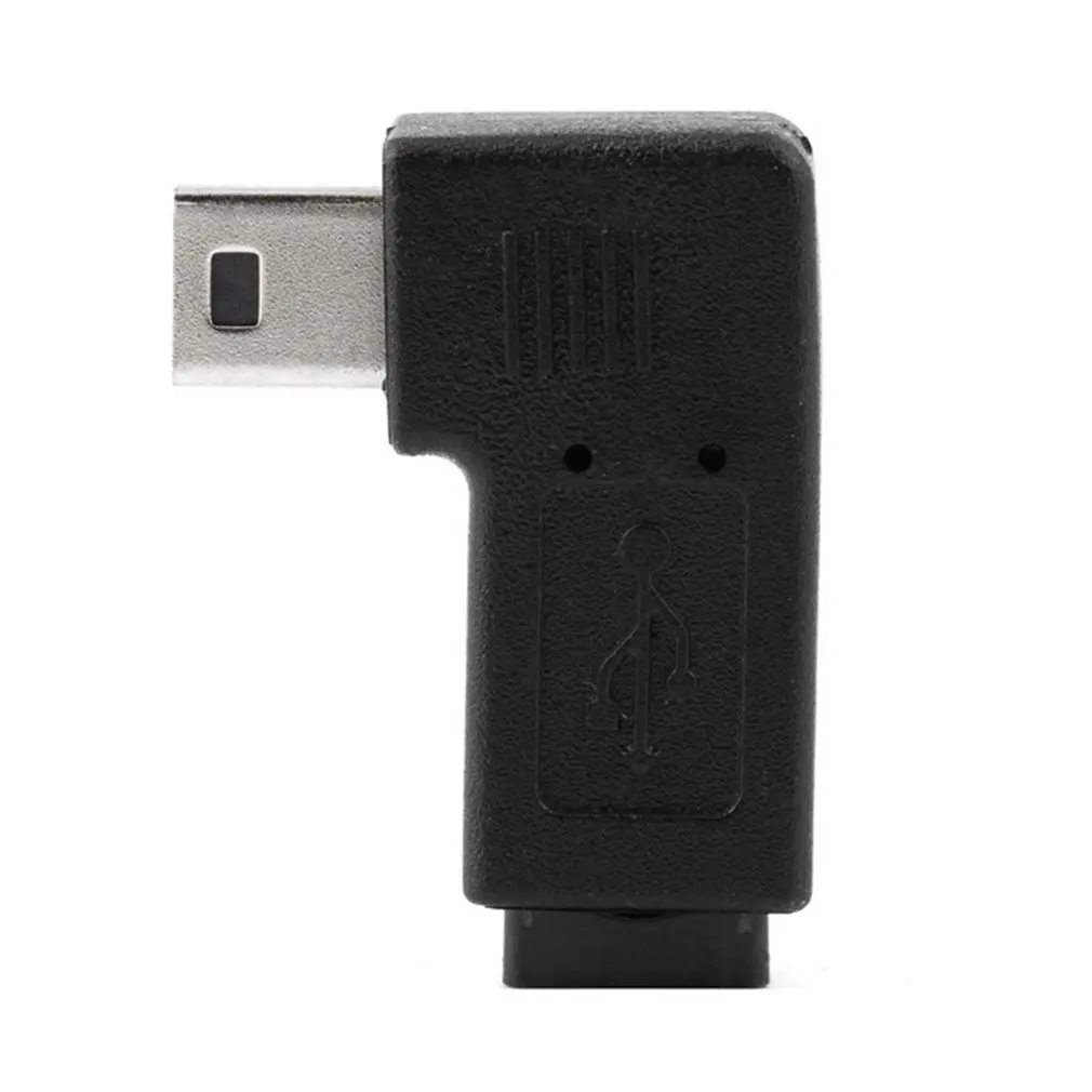 Прямоугольный USB 2 0 Micro 5 Pin Female to Mini Male 90 градусов адаптер конвертер разъемы левый