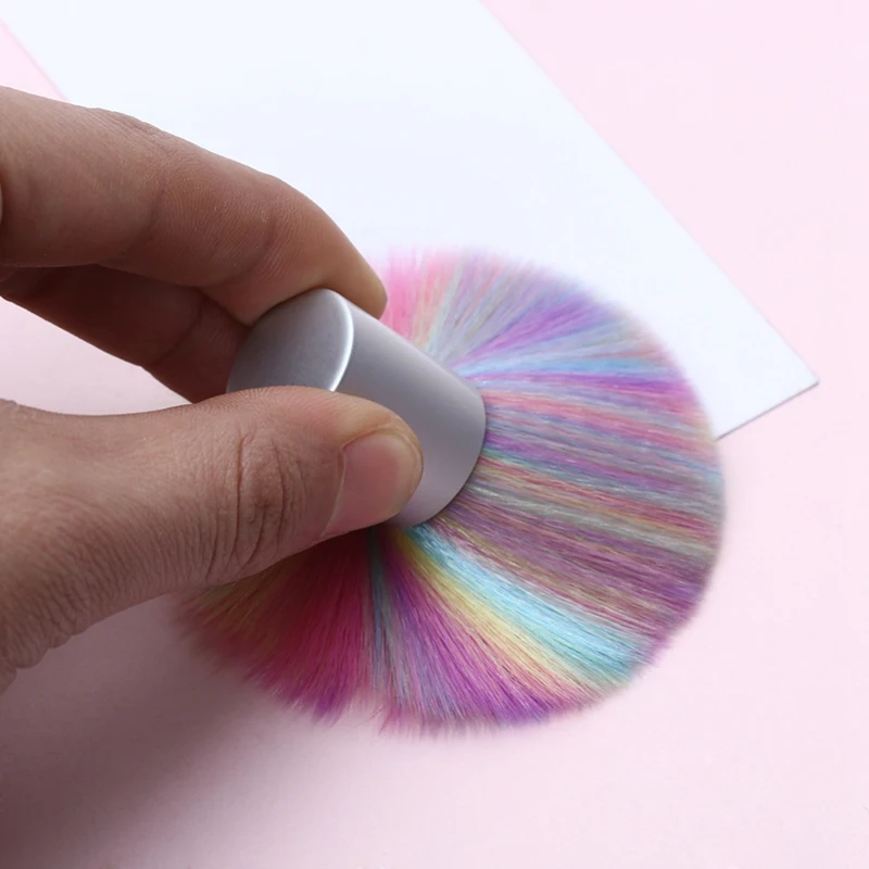 Щетка для маникюра удаления пыли порошок педикюра мягкая щетка акриловая чистки