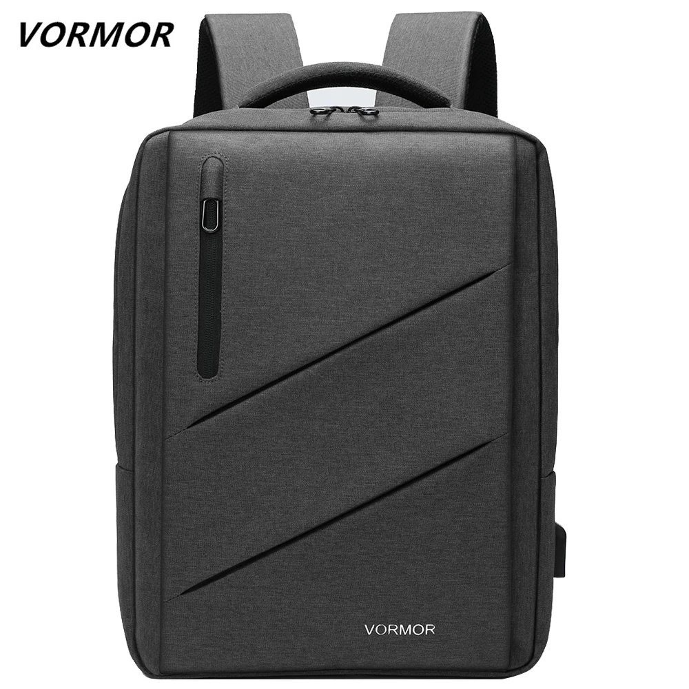 Мужской рюкзак VORMOR для ноутбука 15 &quot17&quot с USB зарядкой школьные сумки пары