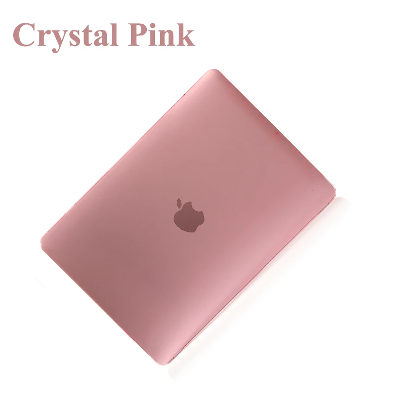 Ноутбук чехол для ноутбука MacBook Air Pro retina, возрастом 11, 12, 13, 15 Mac Book Pro 15,4 13,3 дюймов Сенсорная панель A1706 A1989 A2159 A1707 A1990 - Цвет: Crystal Pink