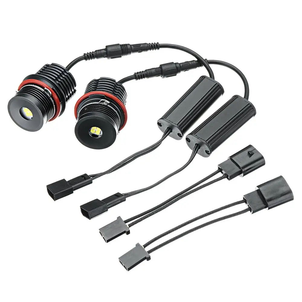 2 шт. 80 Вт Автомобильные безотказные светодиодные кольцевые лампы Angel Eyes для BMW E63