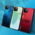 Чехол для iPhone 12 Pro Max 11 XS XR X 7 8 Plus 6 6s se 2020 градиентный чехол из закаленного стекла задняя крышка для iPhone 12 Coque
