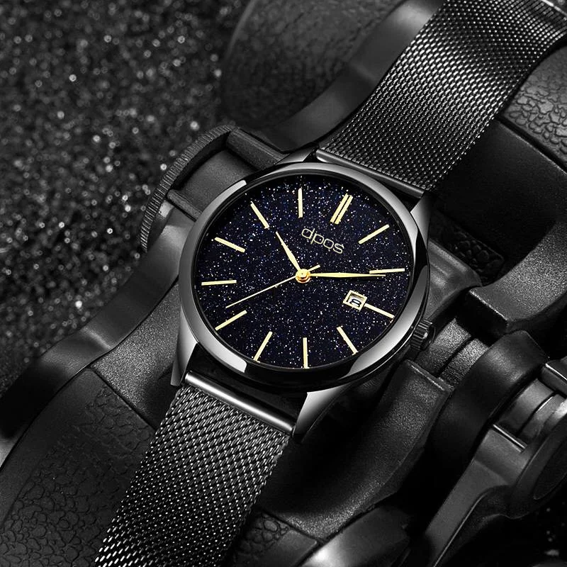 Mesh Black Мужские спортивные часы лучший бренд класса люкс армейские мужские военные наручные часы водонепроницаемые наручные часы Звездные Meskie Relogio Masculino мужские часы - Цвет: Mesh Black