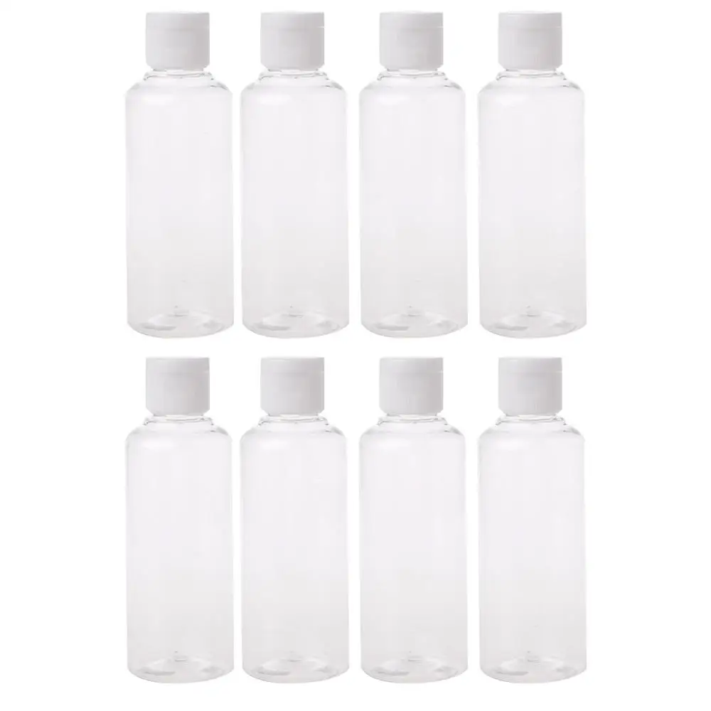 Пустые пластиковые флаконы для путешествий 100 мл откидная крышка жидкого крема