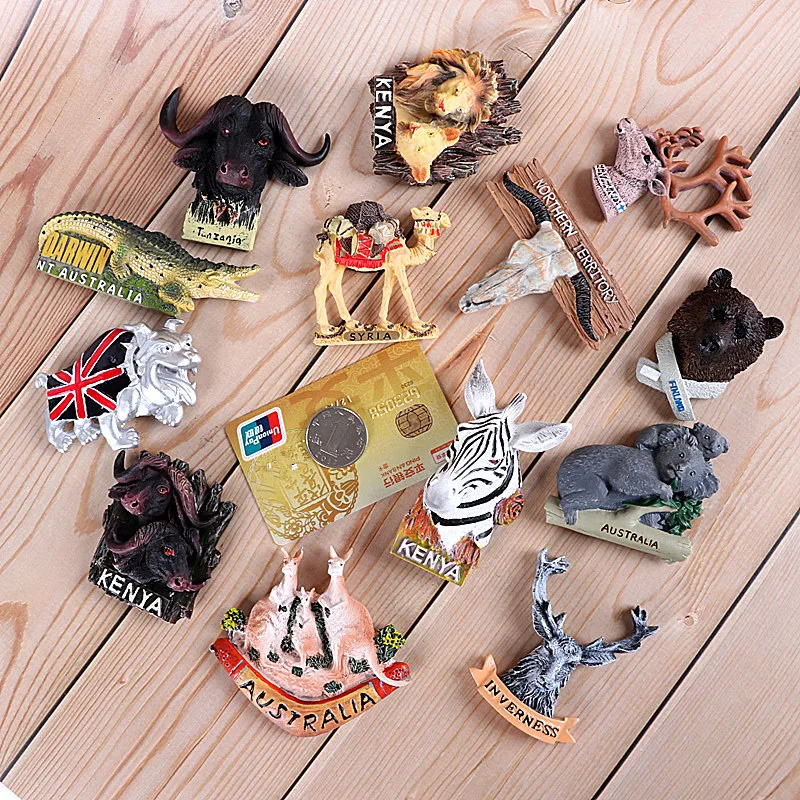 Магнит на холодильник Африка дикой природы Творческое моделирование магнит