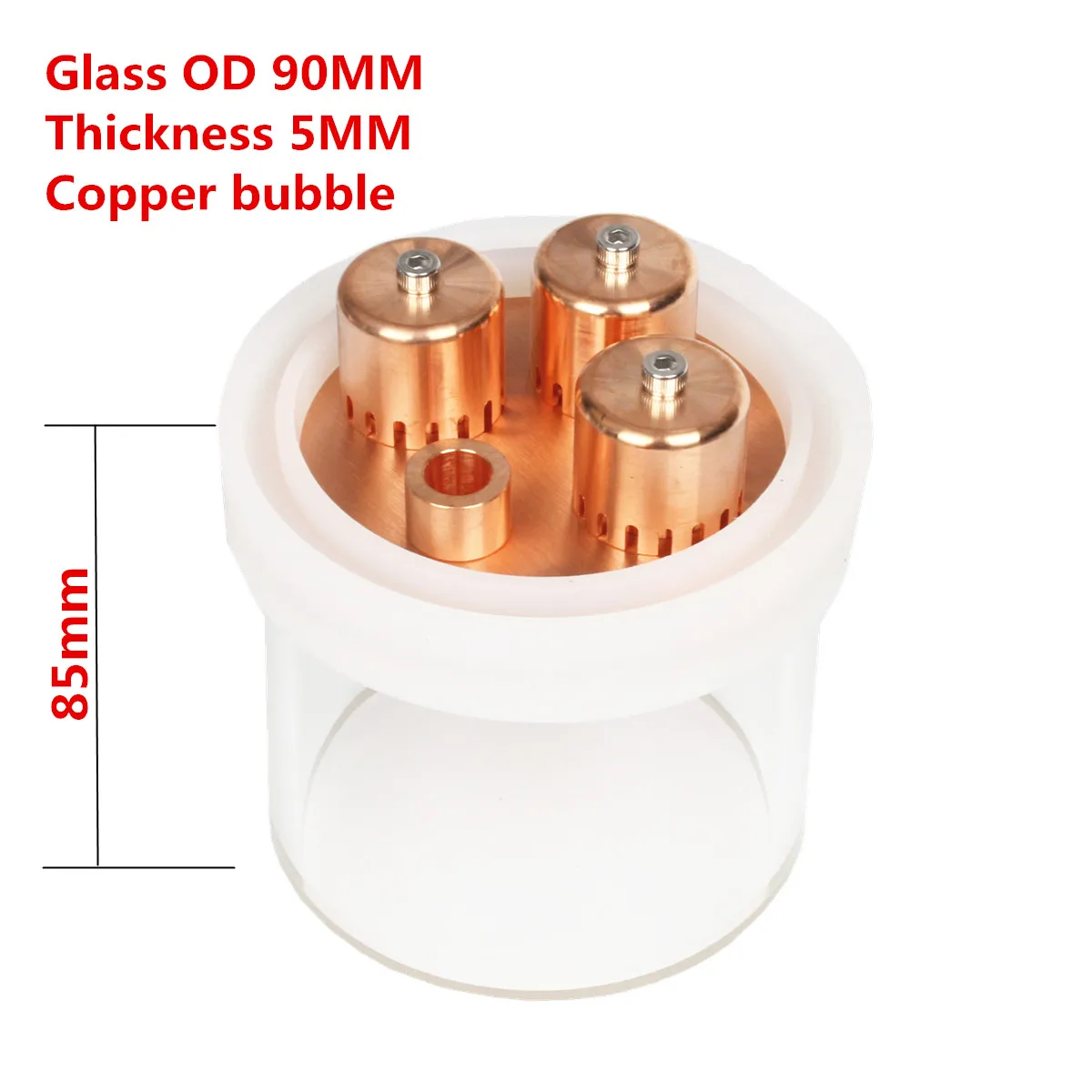 

Glass bubble plates section with copper bubble plate Stainless steel bubble board for distillatio