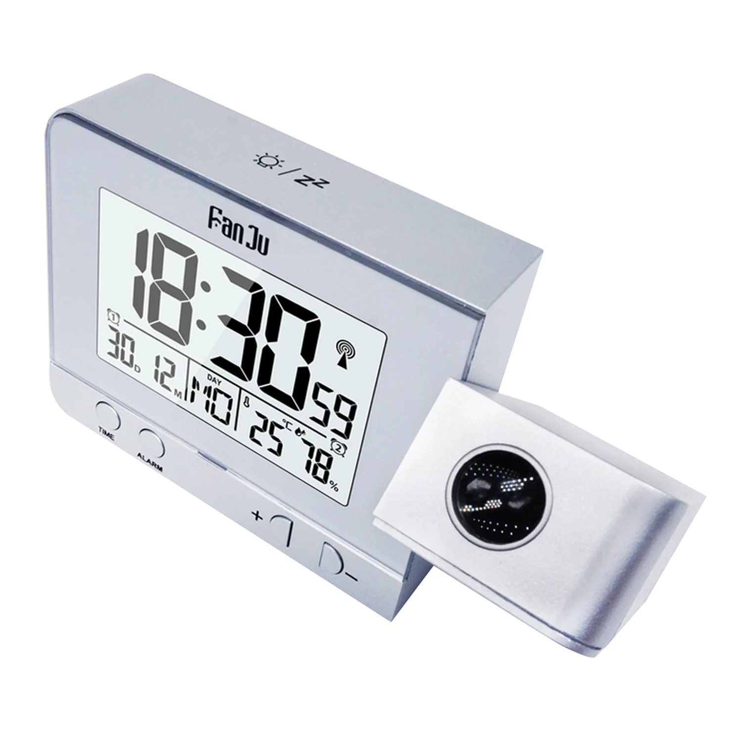 Цифровой светодиодный проектор с регулируемой яркостью настольные часы USB