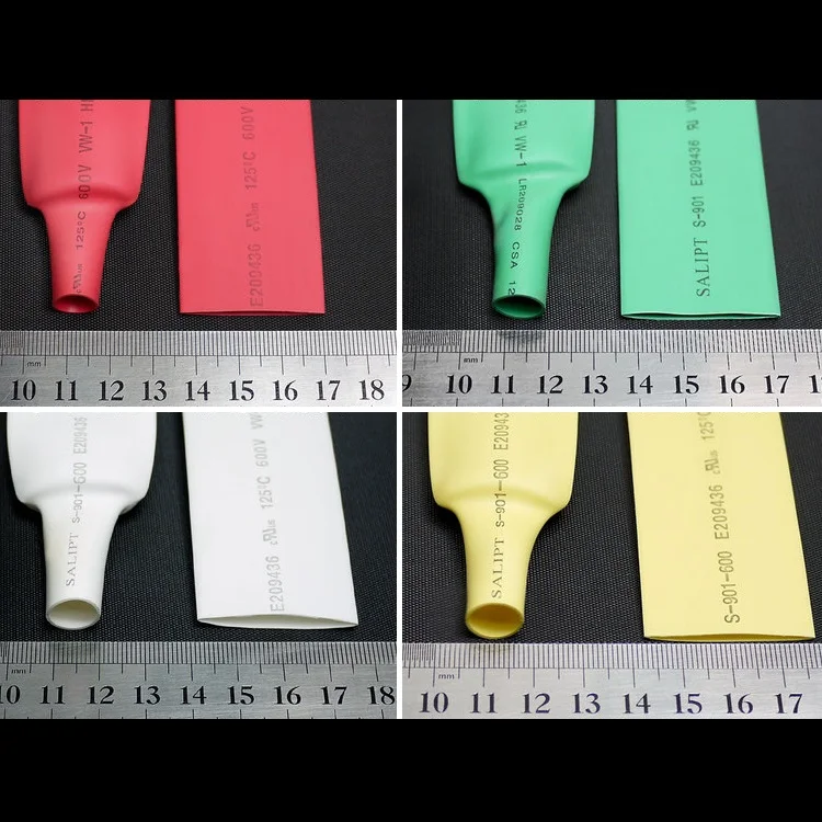 Термоусадочная трубка диаметром 22 мм (ширина 36 мм) термоусадочная 2:1