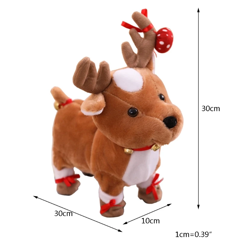

Talking Singing Christmas Deer Talking Soft Toy Electronic Stuffed Animal Children Girl Boy Boy Child Crown