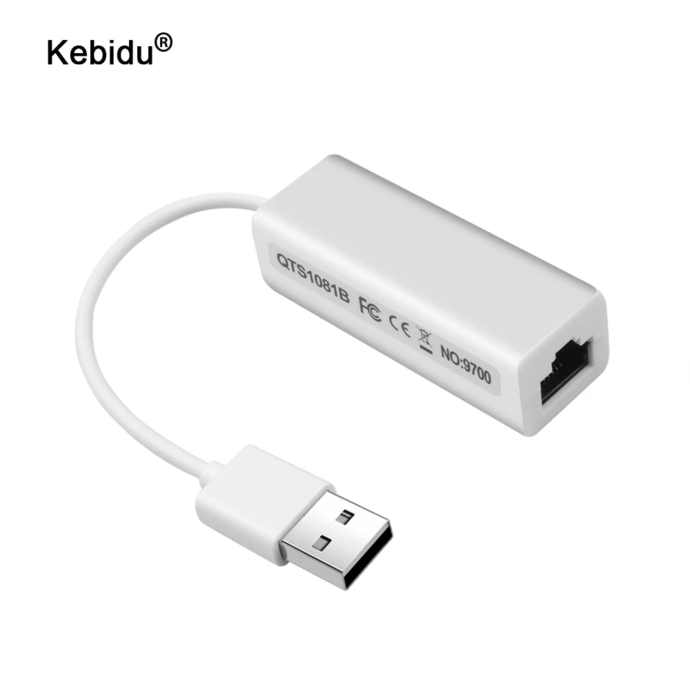 Сетевой адаптер kebidu USB 2 0 для быстрой локальной сети 10 Мбит/с RJ45 Мбит/с|lan adapter|usb 2.0 to