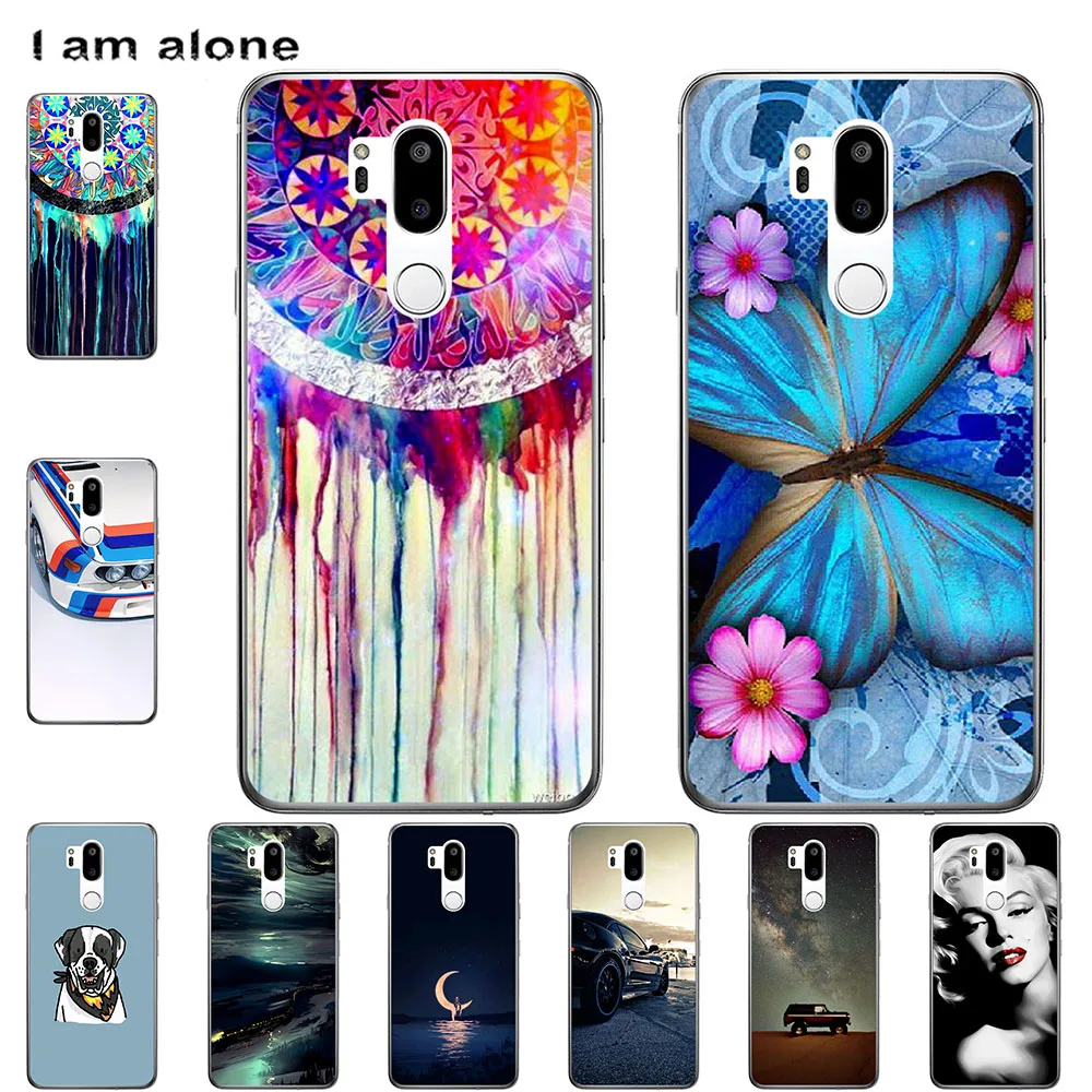 

I am alone Phone Case For LG G5 G5 SE G6 G6 Plus G7 G7 Plus ThinQ G8S ThinQ Bags Fashion Color Cute Cartoon Printed Paint Mobile
