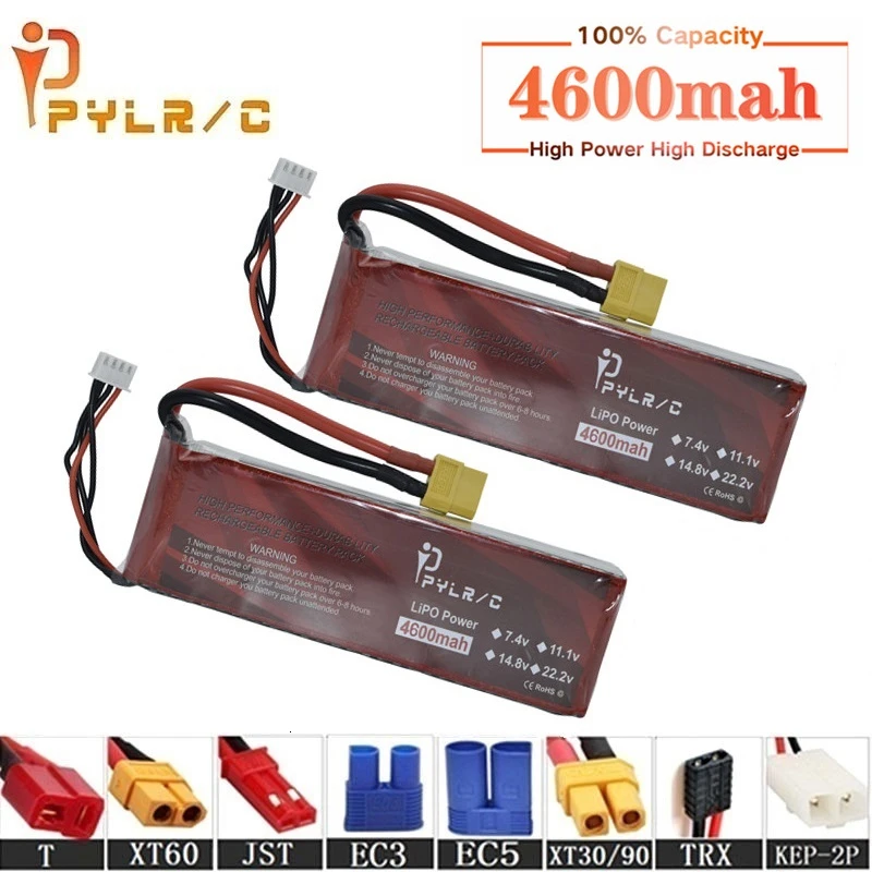 Высокая скорость 14 8 V 4600mAh литий полимерный Батарея для радиоуправляемого