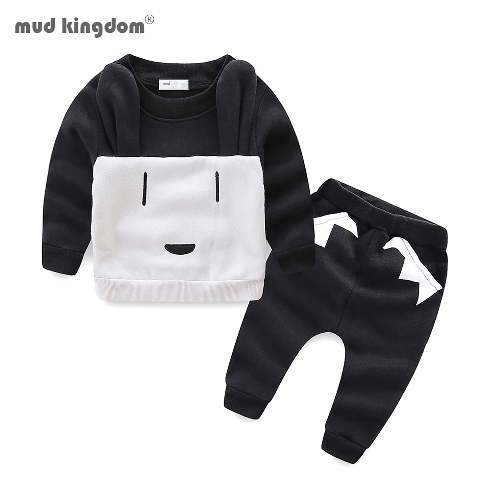 Хлопковый комплект для мальчиков и девочек с мультяшным принтом|Комплекты