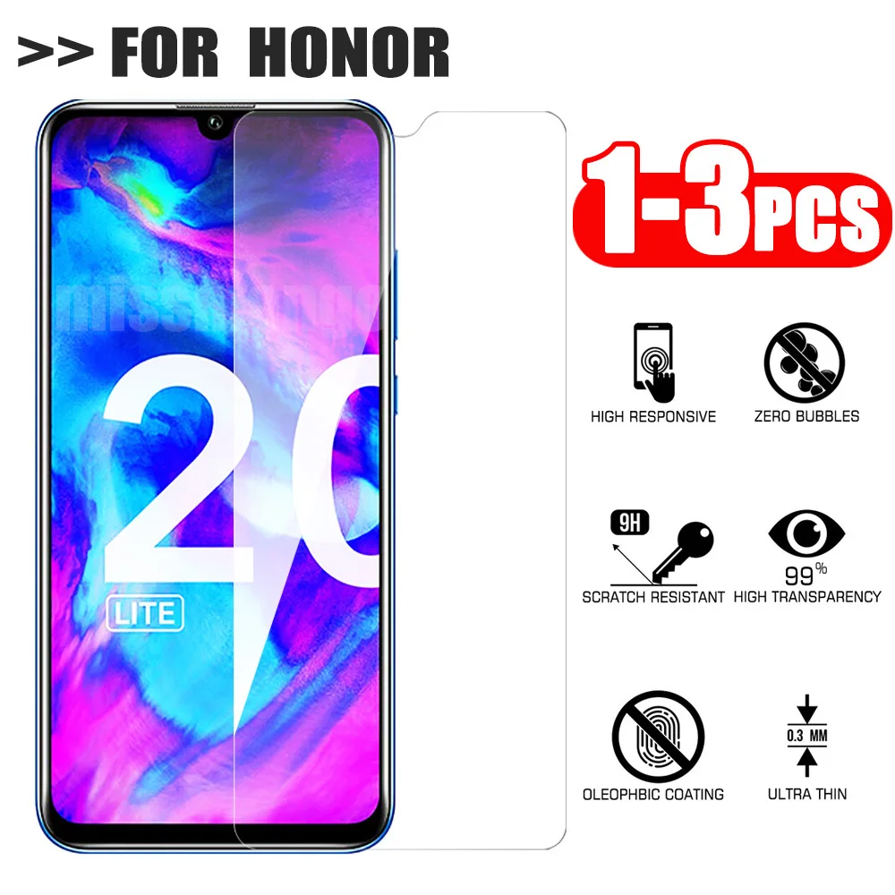 Фото Закаленное стекло для Huawei Honor 10i 10 lite 20i 20 pro i 1-3 шт. | Мобильные телефоны и