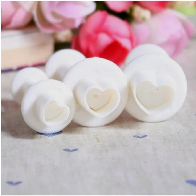 3 шт. форма для выпечки тортов печенья инструменты помадки торт в форме сердца