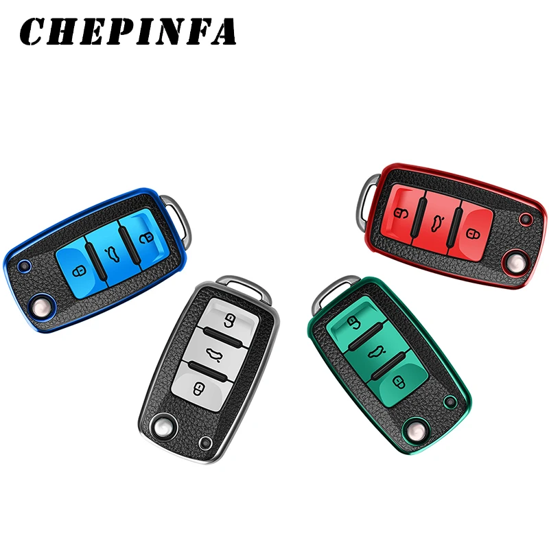Чехол для автомобильных ключей из ТПУ чехол с полным покрытием VW Passat Golf GLI 7 mk7 Jetta