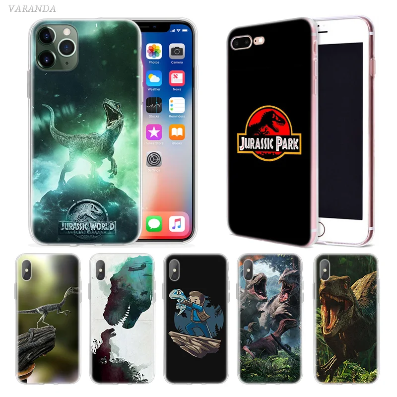 Чехол World Jurassic для Apple iphone 11 Pro XS Max XR X 7 8 6 6S Plus 5 SE 5C силиконовые чехлы чехол телефона