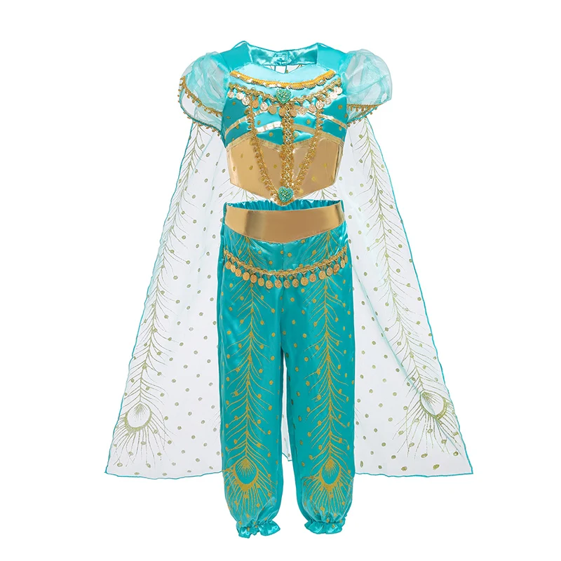 Aladdin's Lamp Cosplay Dress For Children Children's Clothing Topics For Girls 10 Years Fantasy Princess Dress  Halloween Dress