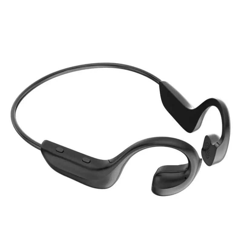 

Bone Conduction Wireless Bluetooth Earphone Stereo Handsfree Ear Hook Headphone Waterproof Sport Headset Earbuds With Microphone