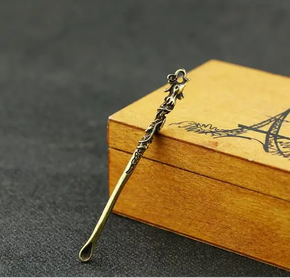 Длинная металлическая ложка для курения табака в бутылке | Дом и сад