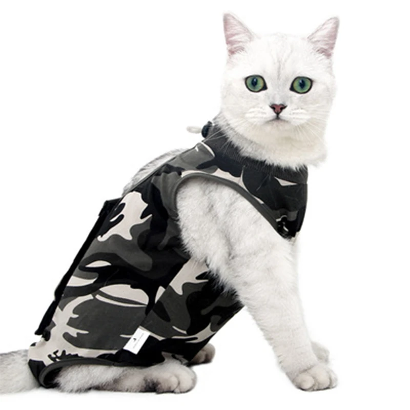 

New Arrival Pet Cat Recovery Dog clothes Suit Shirt Clothing for Cats Prevent After Surgery Wear Anti Pet Licking Wounds Drop