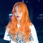 Ярко-оранжевый кавайный парик в стиле 