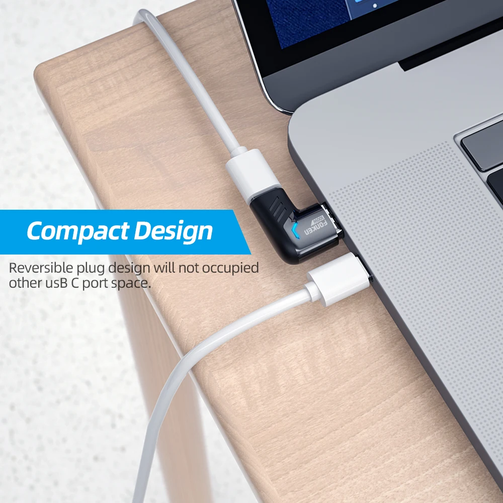 Зарядный адаптер Fonken USB C 100 Вт для быстрой зарядки Type магнитный кабель конвертер